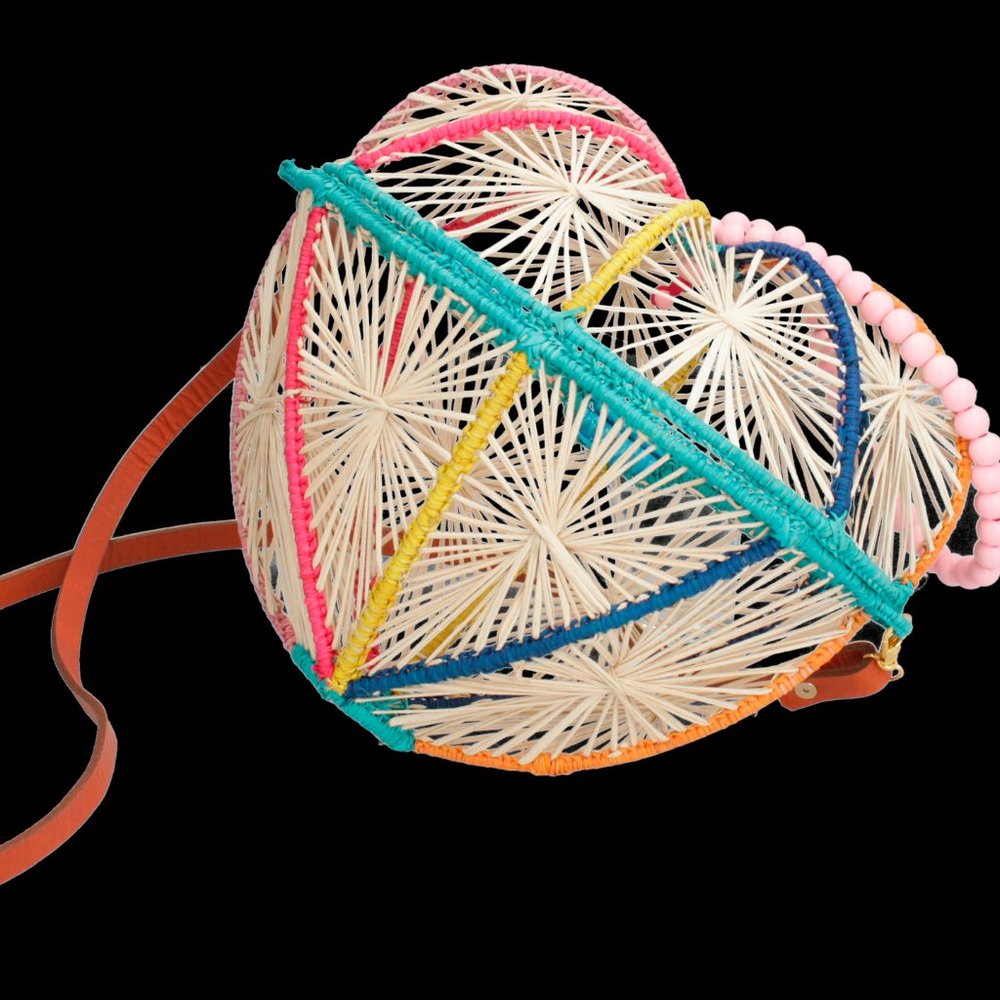 Mercedes Salazar Rainbow Heart Handbag -  Defect